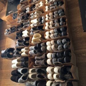 Wollen schoenen en sloffen